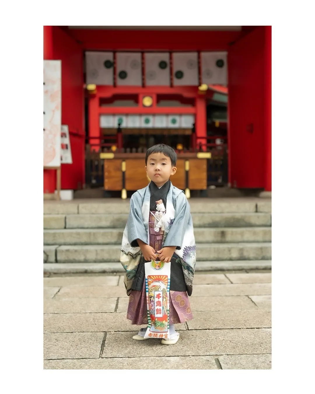 下関市の赤間神宮とスタジオで七五三撮影。